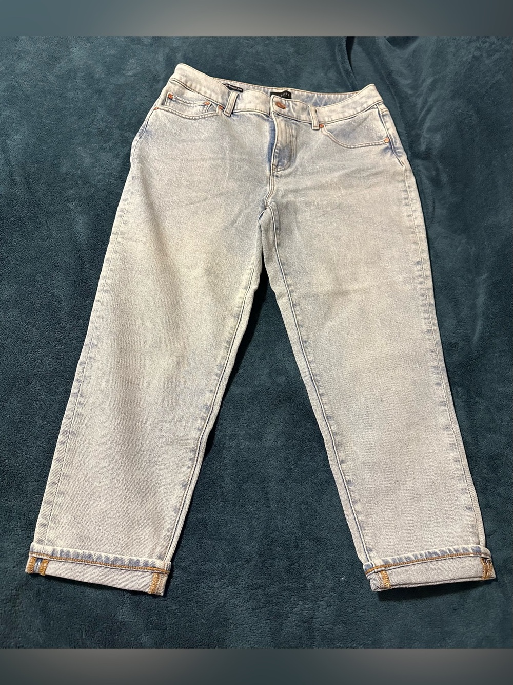 Talbots Classic Light Wash Women’s Cropped Jeans - Casual Straight Fit